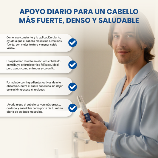 Nuvora Roll On - Suero de romero para el crecimiento del cabello