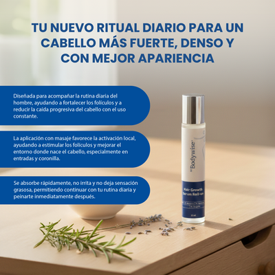 Nuvora Roll On - Suero de romero para el crecimiento del cabello