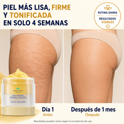 Crema tensora de celulitis- Crema caliente dorada para piel suelta.