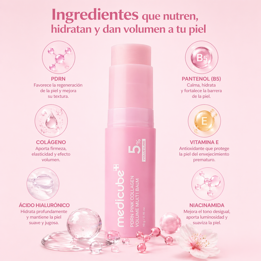 Nuvora PDRN Pink Collagen- Reduce Arrugas y Líneas de Expresión