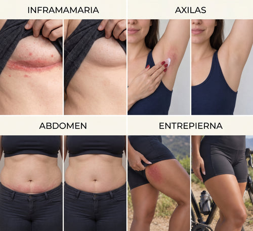 Nuvora Intertrigo Alivia la irritación en los pliegues en 60 segundos