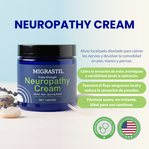 Nuvora Neuropathy Cream-Alivio localizado para nervios, circulación y confort diario  Descripción.