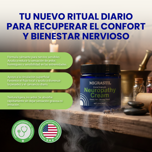 Nuvora Neuropathy Cream-Alivio localizado para nervios, circulación y confort diario  Descripción.