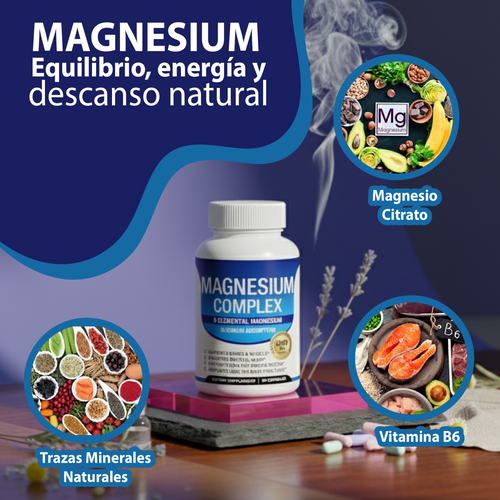Nuvora Magnesio Complex-Recupera tu energía, relaja tu cuerpo y duerme como nunca antes