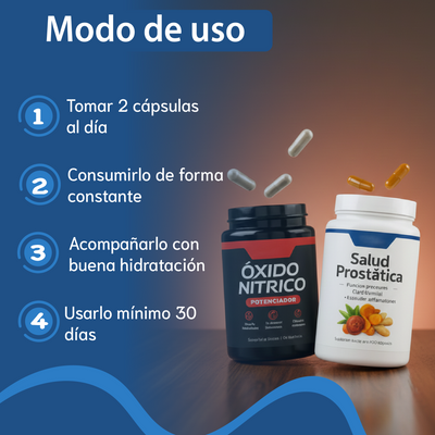 Nuvora Kit Oxido Nítrico + Prostate Health - Apoyo y Bienestar para la Próstata