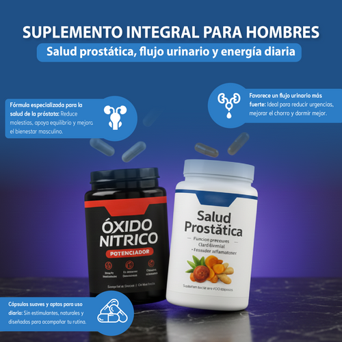 Nuvora Kit Oxido Nítrico + Prostate Health - Apoyo y Bienestar para la Próstata
