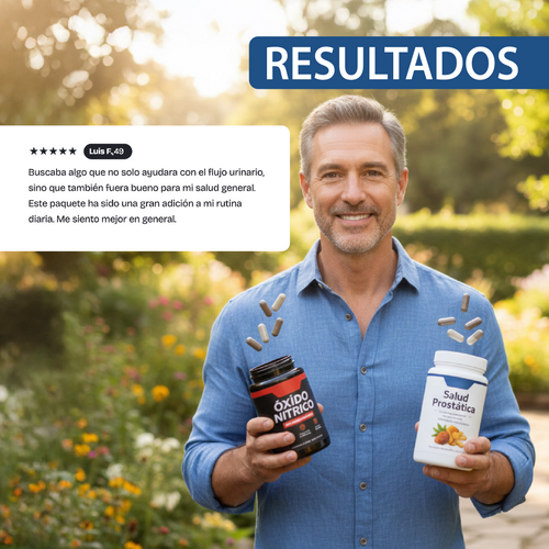 Nuvora Kit Oxido Nítrico + Prostate Health - Apoyo y Bienestar para la Próstata