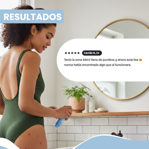 Nuvora Peach Slices- Exfoliante y calmante para vellos encarnados, irritación post-afeitado.