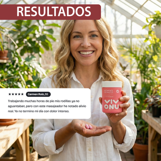 Nuvora suplemento women's probiotic- apoya el equilibrio de la flora íntima y digestiva.