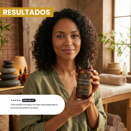 Nuvora Anti-cellulite massage oil- Elimina Celulitis Reafirma los tonos, regenera y humecta los tejidos grasos no deseados