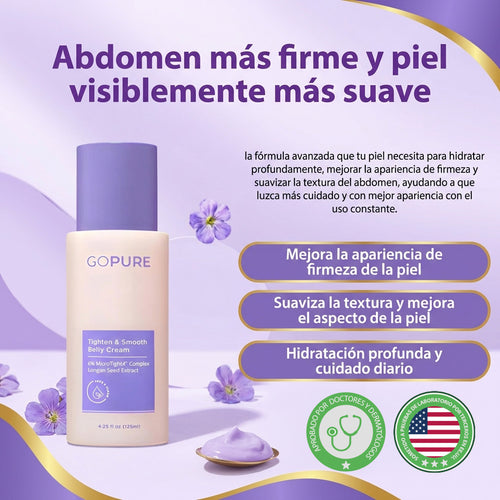 Belly Cream- Ayudar a reafirmar, suavizar y mejorar la apariencia de la piel del abdomen.