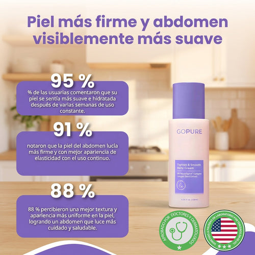 Belly Cream- Ayudar a reafirmar, suavizar y mejorar la apariencia de la piel del abdomen.