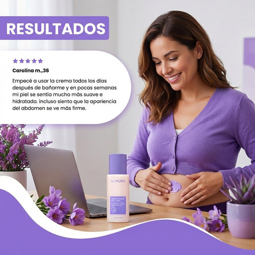 Belly Cream- Ayudar a reafirmar, suavizar y mejorar la apariencia de la piel del abdomen.