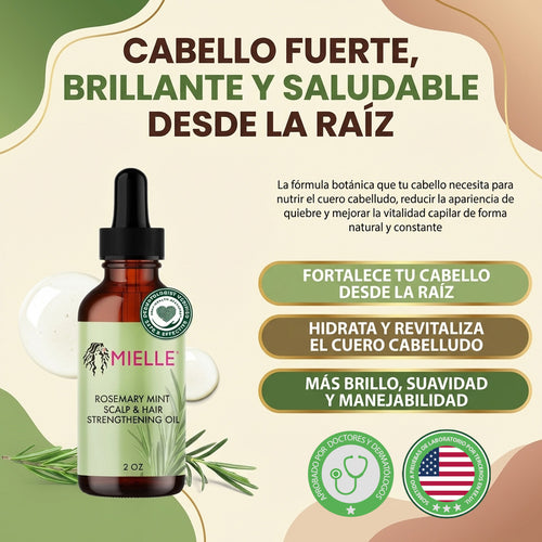 Nuvora Mielle- Tratamiento para puntas abiertas y cuero cabelludo seco para