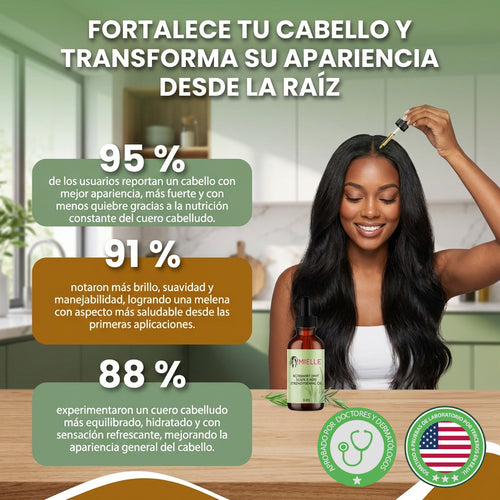 Nuvora Mielle- Tratamiento para puntas abiertas y cuero cabelludo seco para