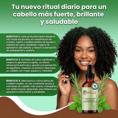 Nuvora Mielle- Tratamiento para puntas abiertas y cuero cabelludo seco para