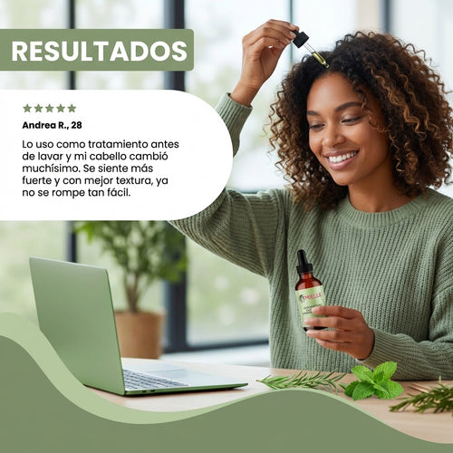 Nuvora Mielle- Tratamiento para puntas abiertas y cuero cabelludo seco para