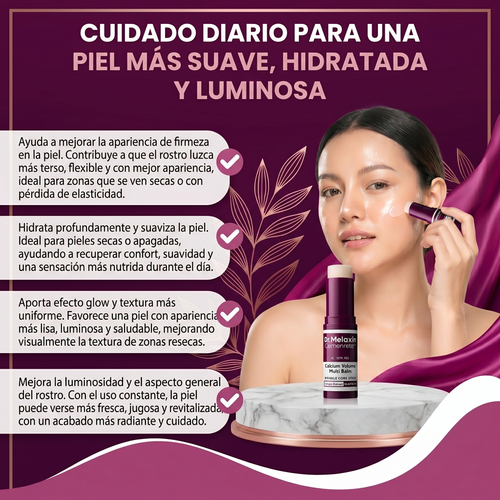Nuvora bálsamo de calcio y botox en barra- hidrata, suaviza e ilumina.