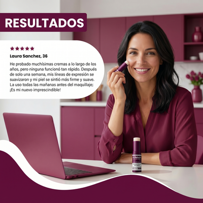 Nuvora bálsamo de calcio y botox en barra- hidrata, suaviza e ilumina.