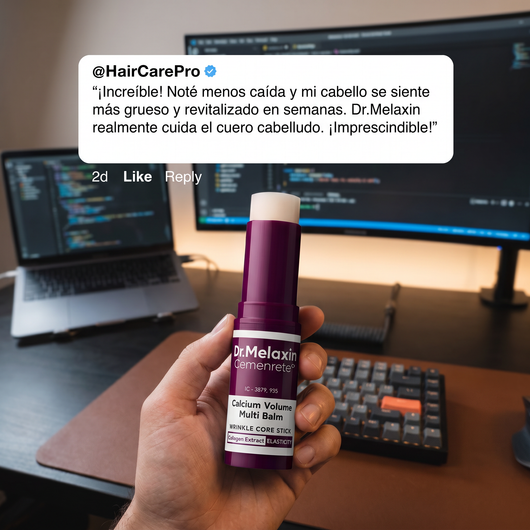 Nuvora bálsamo de calcio y botox en barra- hidrata, suaviza e ilumina.