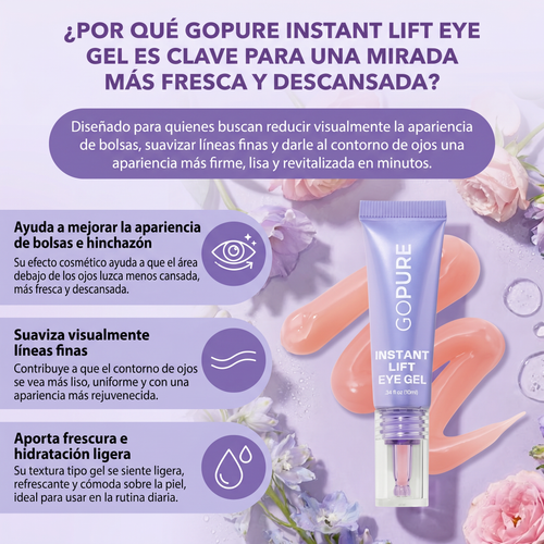 Instant Lift Gel de ojos -Para el aspecto de hinchazón y bolsas, arrugas, líneas finas y ojeras.