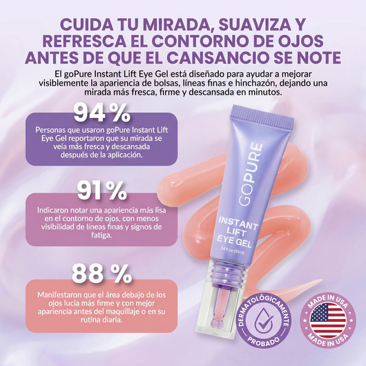 Instant Lift Gel de ojos -Para el aspecto de hinchazón y bolsas, arrugas, líneas finas y ojeras.
