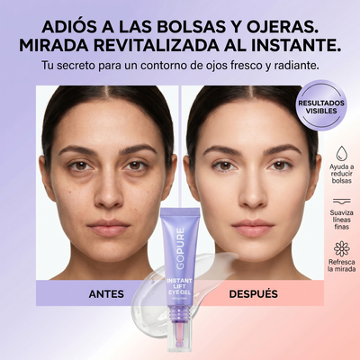 Instant Lift Gel de ojos -Para el aspecto de hinchazón y bolsas, arrugas, líneas finas y ojeras.