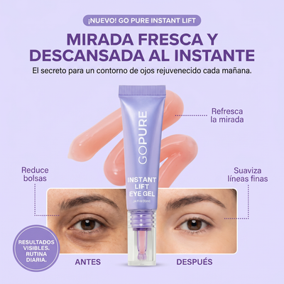 Instant Lift Gel de ojos -Para el aspecto de hinchazón y bolsas, arrugas, líneas finas y ojeras.