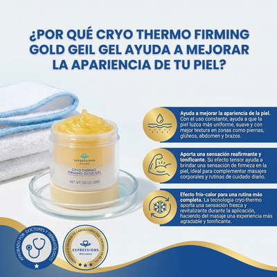 Crema tensora de celulitis- Crema caliente dorada para piel suelta.