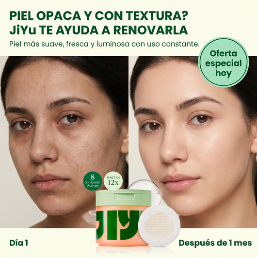 Nuvora JiYu Almohadillas Pulidor Tonificante-Cuidado de la Piel  para Manchas Oscuras, Arrugas y Piel Opaca.