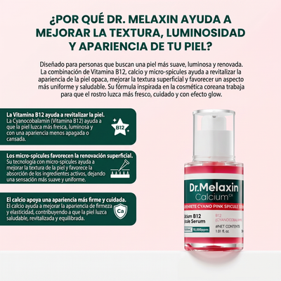 Nuvora Serum cemenrete cyano pink spicule - Reduce los poros de la piel.