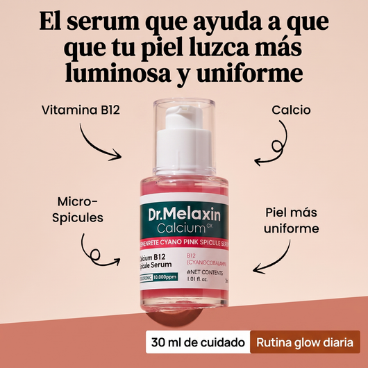 Nuvora Serum cemenrete cyano pink spicule - Reduce los poros de la piel.