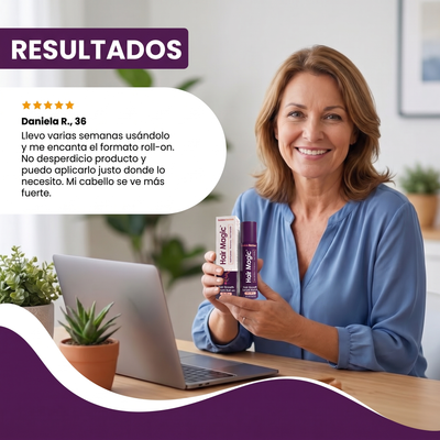 Nuvora Hair magic serum roll on- Suero para el crecimiento del cabello.