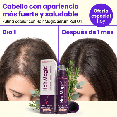 Nuvora Hair magic serum roll on- Suero para el crecimiento del cabello.