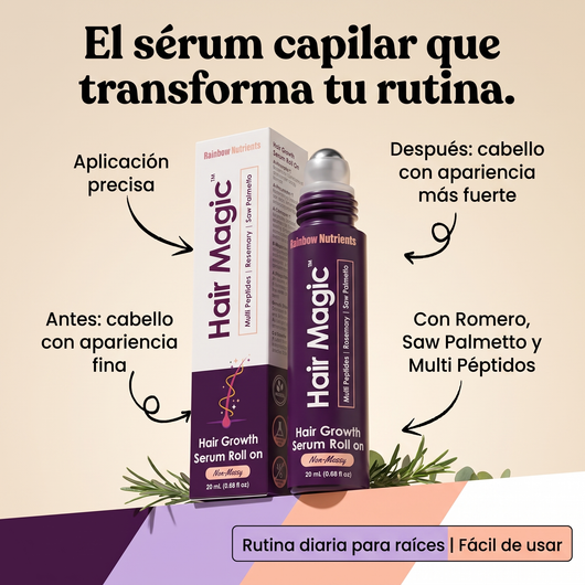 Nuvora Hair magic serum roll on- Suero para el crecimiento del cabello.
