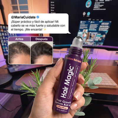 Nuvora Hair magic serum roll on- Suero para el crecimiento del cabello.