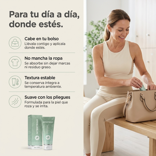 Nuvora Intertrigo Alivia la irritación en los pliegues en 60 segundos