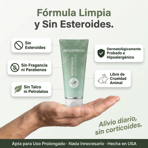 Nuvora Intertrigo Alivia la irritación en los pliegues en 60 segundos