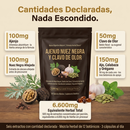 Nuvora Ajenjo Apoyo Digestivo contra Invasores internos