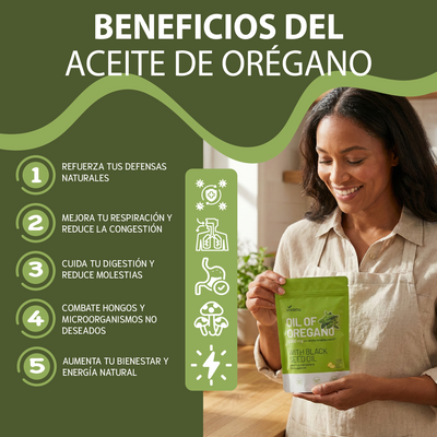 Vivonu Aceite de orégano Apoya defensas, vías respiratorias, digestión y bienestar general.