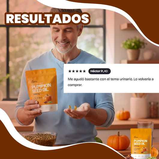 Aceite De Calabaza Y Palmito – Soporte Natural Avanzado para la Salud de la Próstata