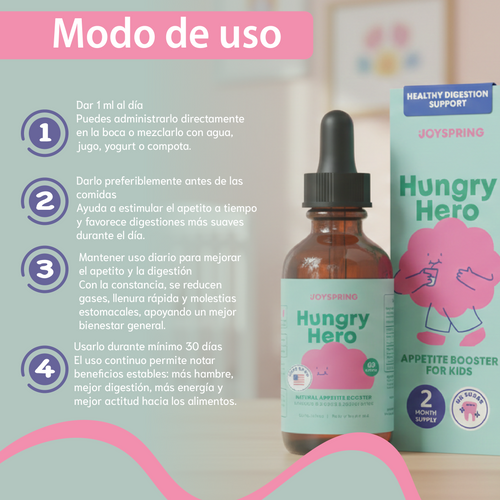 suplemento para ayudar aumentar el apetito-Potenciador de apetito para niños