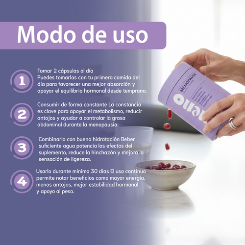 Nuvora Meno: Recupera el control de tu peso durante la menopausia.