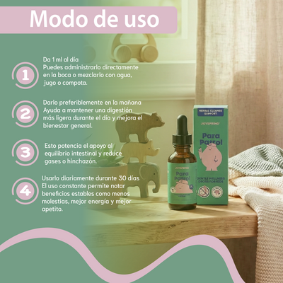 Nuvora suplemento líquido para niños-apoya la salud digestiva, sabor natural a frambuesa