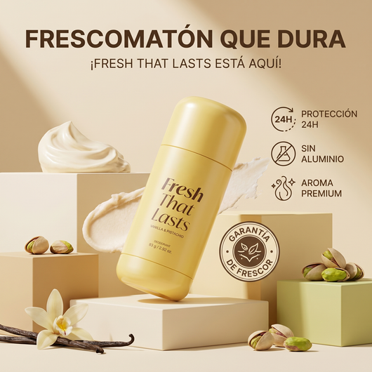 Fresh That Lasts de Medicube – Desodorante Vanilla & Pistachio.