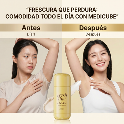 Fresh That Lasts de Medicube – Desodorante Vanilla & Pistachio.